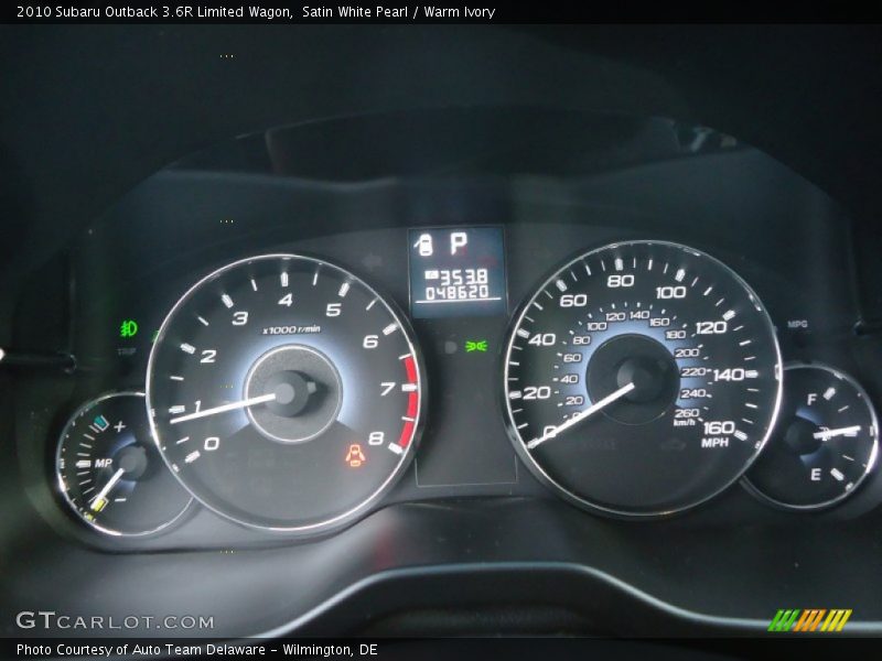  2010 Outback 3.6R Limited Wagon 3.6R Limited Wagon Gauges