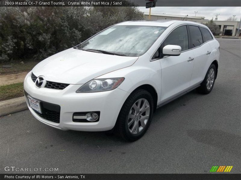 Crystal White Pearl Mica / Sand 2009 Mazda CX-7 Grand Touring