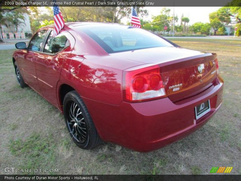 Inferno Red Crystal Pearl / Dark Slate Gray/Light Slate Gray 2009 Dodge Charger SE