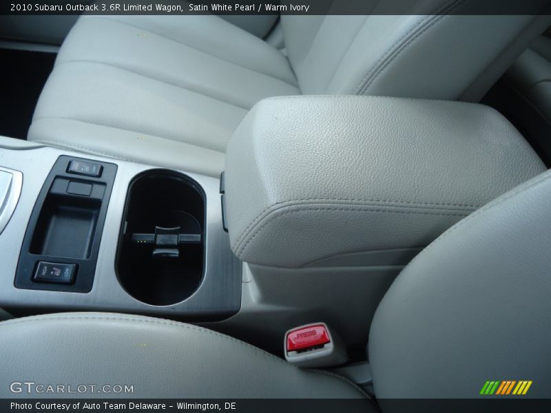 Satin White Pearl / Warm Ivory 2010 Subaru Outback 3.6R Limited Wagon