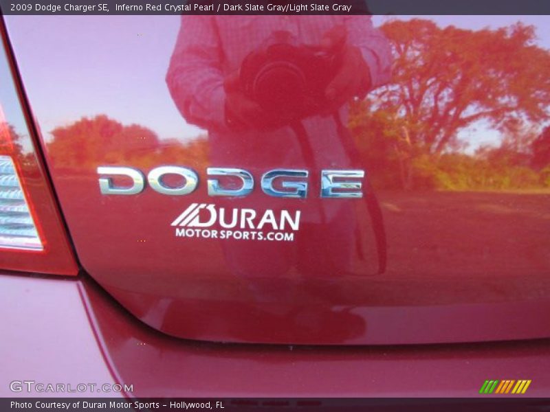 Inferno Red Crystal Pearl / Dark Slate Gray/Light Slate Gray 2009 Dodge Charger SE