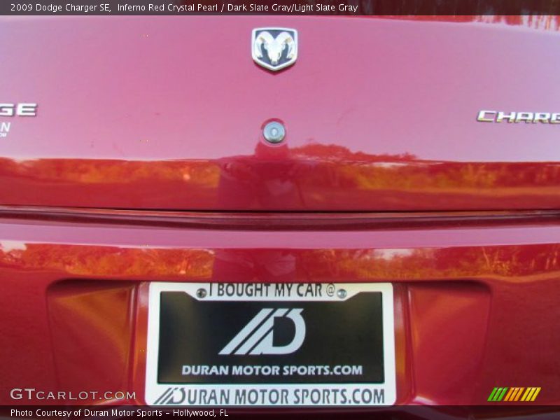 Inferno Red Crystal Pearl / Dark Slate Gray/Light Slate Gray 2009 Dodge Charger SE