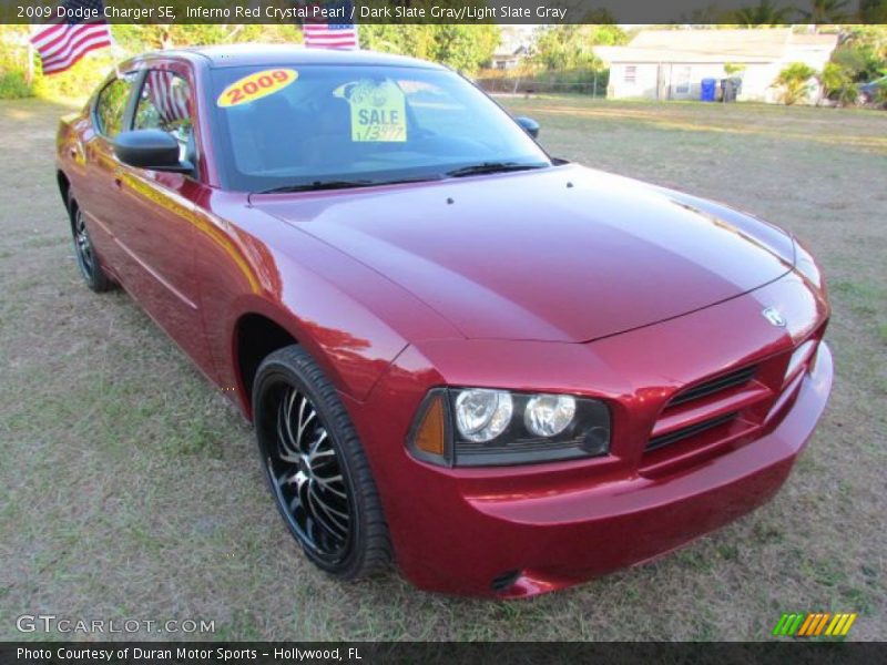 Inferno Red Crystal Pearl / Dark Slate Gray/Light Slate Gray 2009 Dodge Charger SE