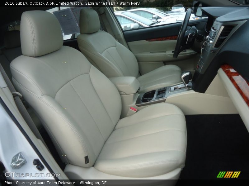 Front Seat of 2010 Outback 3.6R Limited Wagon