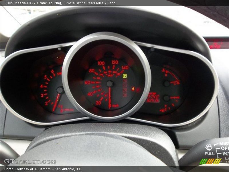 Crystal White Pearl Mica / Sand 2009 Mazda CX-7 Grand Touring
