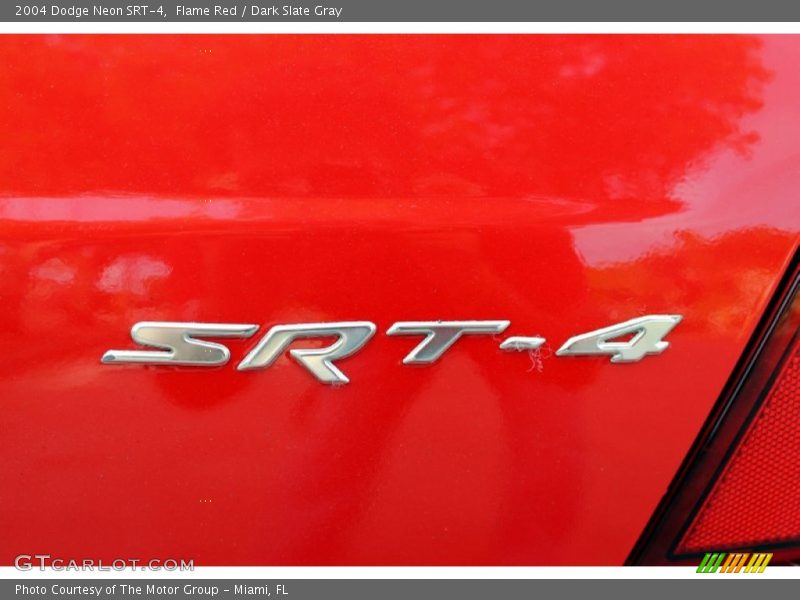 Flame Red / Dark Slate Gray 2004 Dodge Neon SRT-4