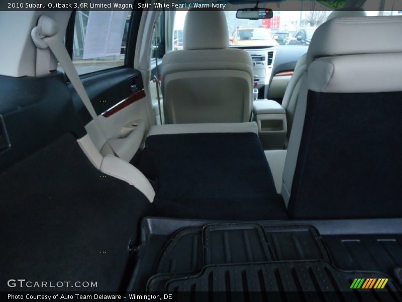 Satin White Pearl / Warm Ivory 2010 Subaru Outback 3.6R Limited Wagon