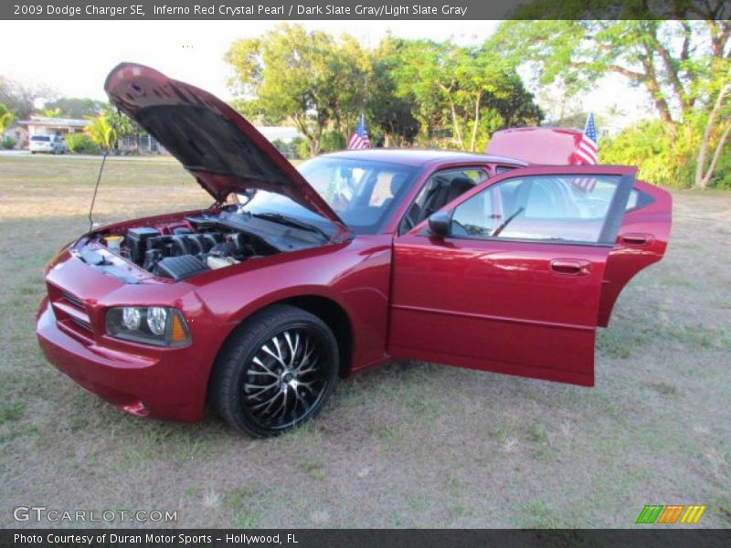 Inferno Red Crystal Pearl / Dark Slate Gray/Light Slate Gray 2009 Dodge Charger SE