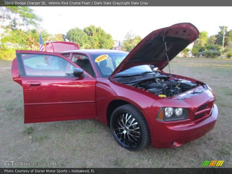Inferno Red Crystal Pearl / Dark Slate Gray/Light Slate Gray 2009 Dodge Charger SE