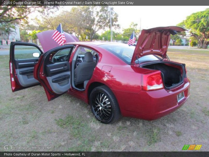 Inferno Red Crystal Pearl / Dark Slate Gray/Light Slate Gray 2009 Dodge Charger SE