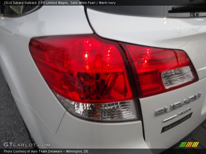 Satin White Pearl / Warm Ivory 2010 Subaru Outback 3.6R Limited Wagon
