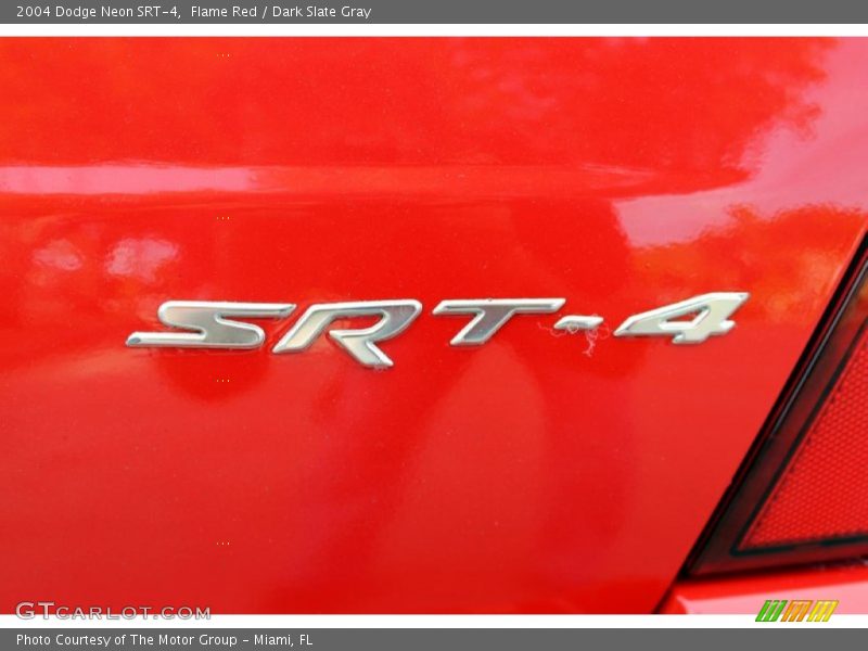 Flame Red / Dark Slate Gray 2004 Dodge Neon SRT-4