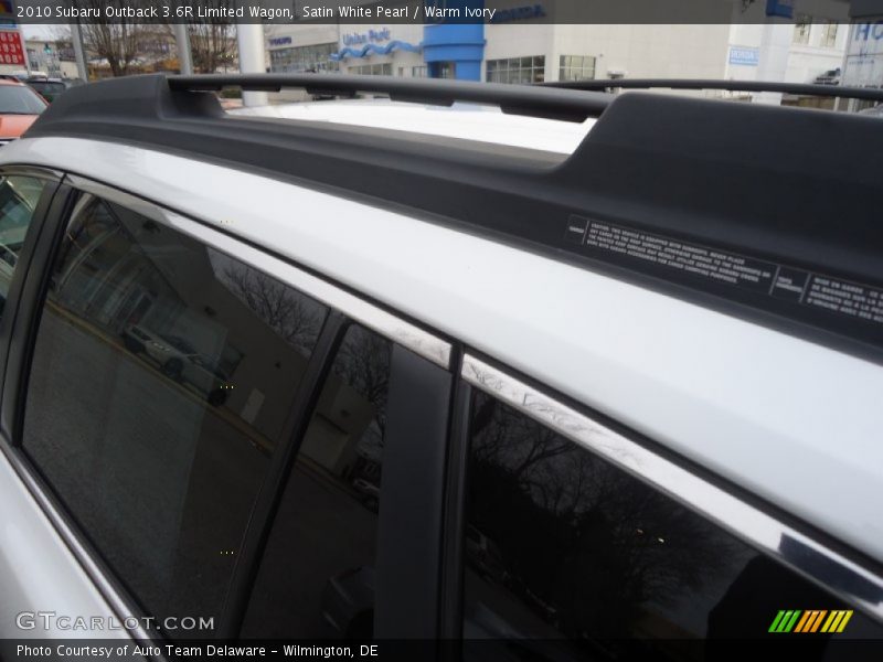 Satin White Pearl / Warm Ivory 2010 Subaru Outback 3.6R Limited Wagon