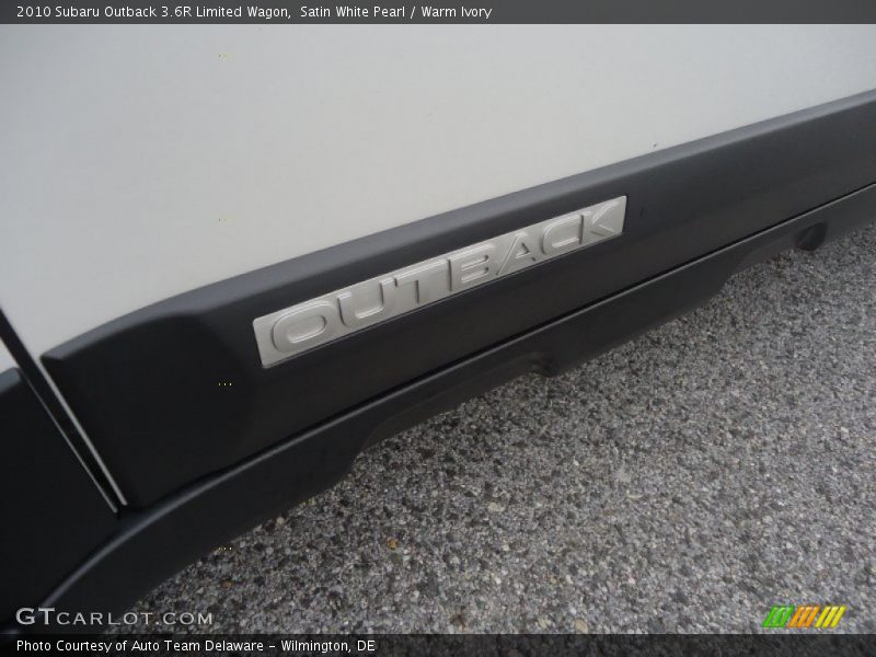 Satin White Pearl / Warm Ivory 2010 Subaru Outback 3.6R Limited Wagon