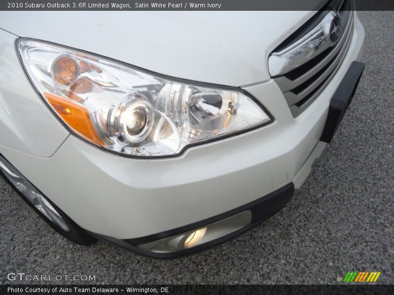 Satin White Pearl / Warm Ivory 2010 Subaru Outback 3.6R Limited Wagon