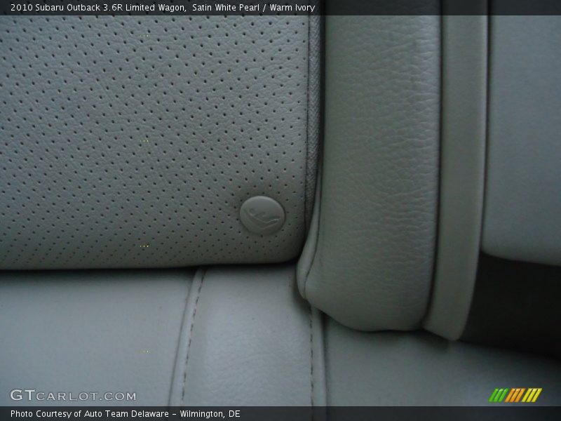 Satin White Pearl / Warm Ivory 2010 Subaru Outback 3.6R Limited Wagon