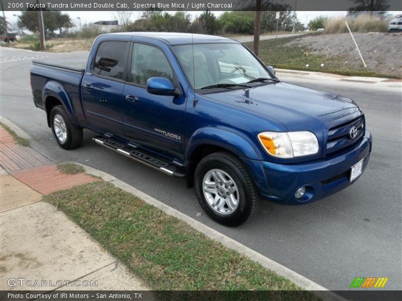 Spectra Blue Mica / Light Charcoal 2006 Toyota Tundra Limited Double Cab