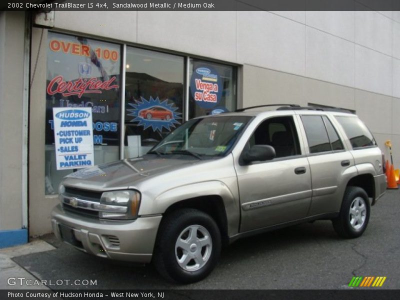 Sandalwood Metallic / Medium Oak 2002 Chevrolet TrailBlazer LS 4x4