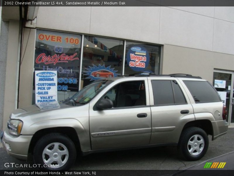 Sandalwood Metallic / Medium Oak 2002 Chevrolet TrailBlazer LS 4x4