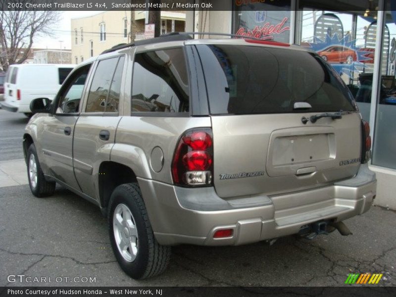 Sandalwood Metallic / Medium Oak 2002 Chevrolet TrailBlazer LS 4x4