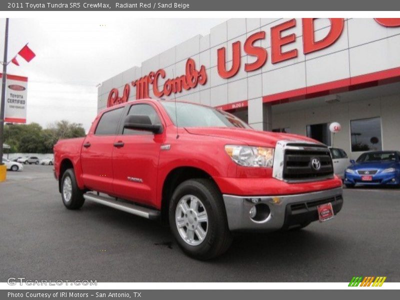 Radiant Red / Sand Beige 2011 Toyota Tundra SR5 CrewMax