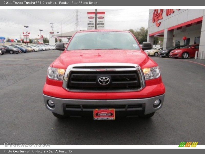 Radiant Red / Sand Beige 2011 Toyota Tundra SR5 CrewMax