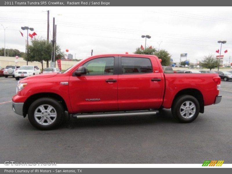 Radiant Red / Sand Beige 2011 Toyota Tundra SR5 CrewMax