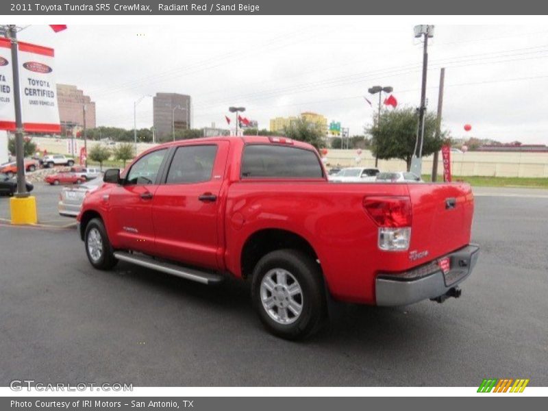 Radiant Red / Sand Beige 2011 Toyota Tundra SR5 CrewMax