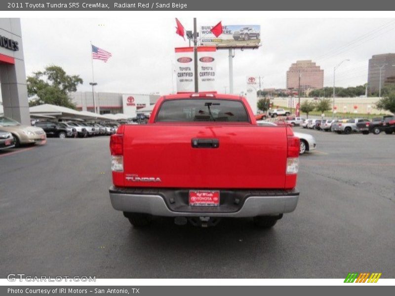 Radiant Red / Sand Beige 2011 Toyota Tundra SR5 CrewMax