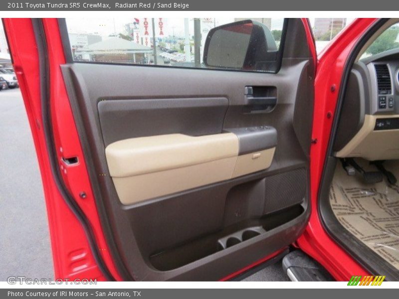 Radiant Red / Sand Beige 2011 Toyota Tundra SR5 CrewMax