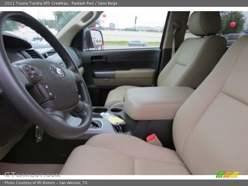 Radiant Red / Sand Beige 2011 Toyota Tundra SR5 CrewMax
