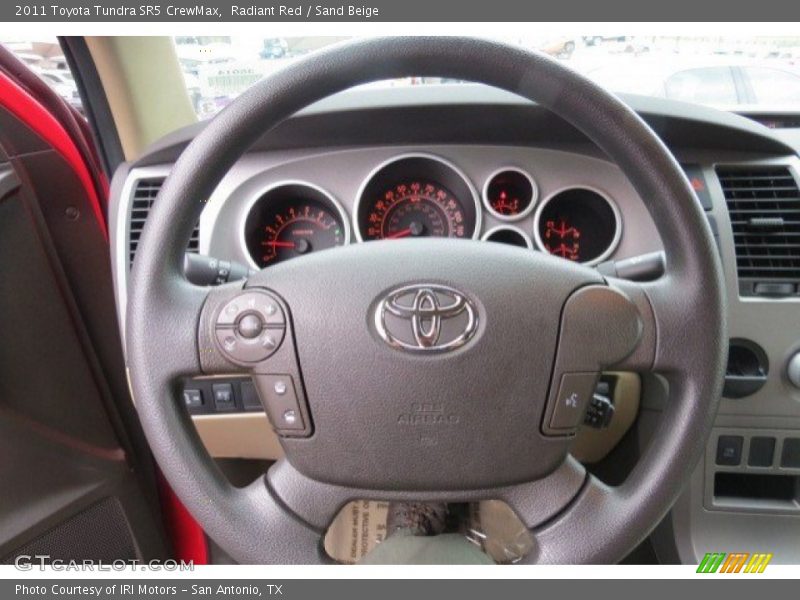 Radiant Red / Sand Beige 2011 Toyota Tundra SR5 CrewMax