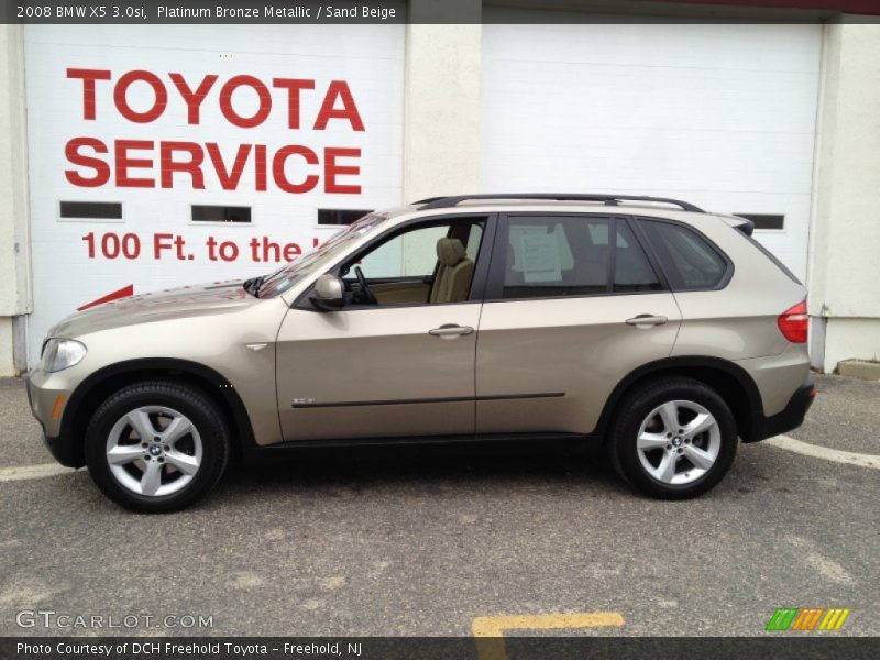 Platinum Bronze Metallic / Sand Beige 2008 BMW X5 3.0si