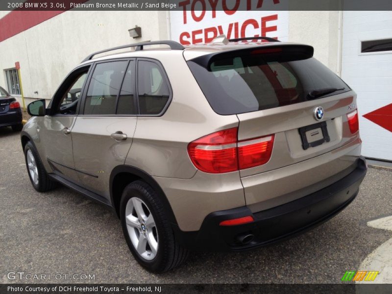 Platinum Bronze Metallic / Sand Beige 2008 BMW X5 3.0si