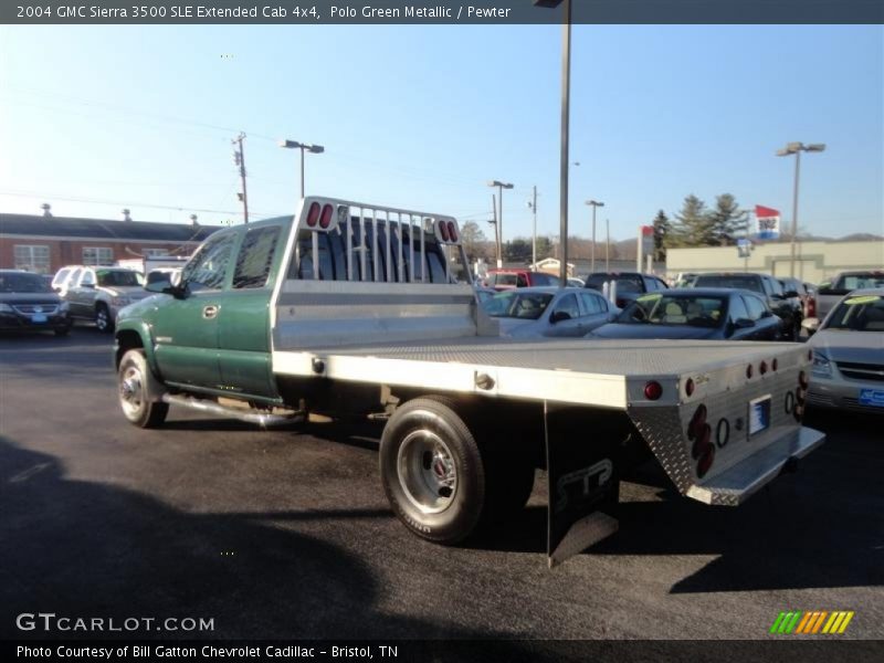 Polo Green Metallic / Pewter 2004 GMC Sierra 3500 SLE Extended Cab 4x4