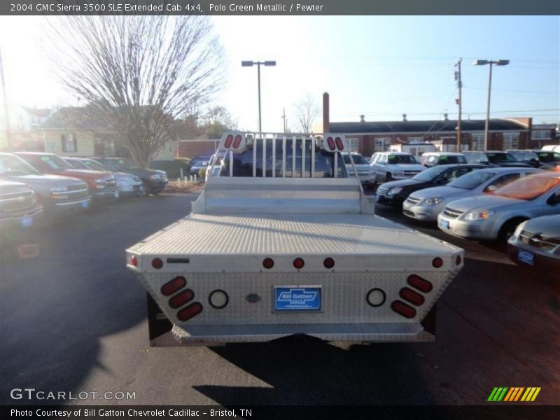 Polo Green Metallic / Pewter 2004 GMC Sierra 3500 SLE Extended Cab 4x4