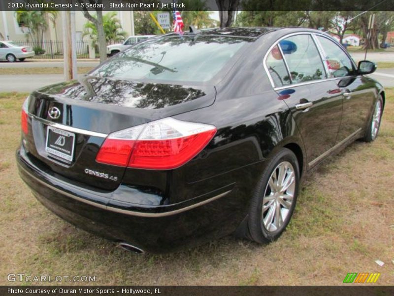 Black Noir Pearl / Jet Black 2010 Hyundai Genesis 4.6 Sedan
