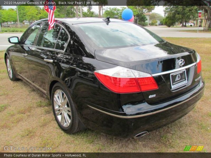 Black Noir Pearl / Jet Black 2010 Hyundai Genesis 4.6 Sedan
