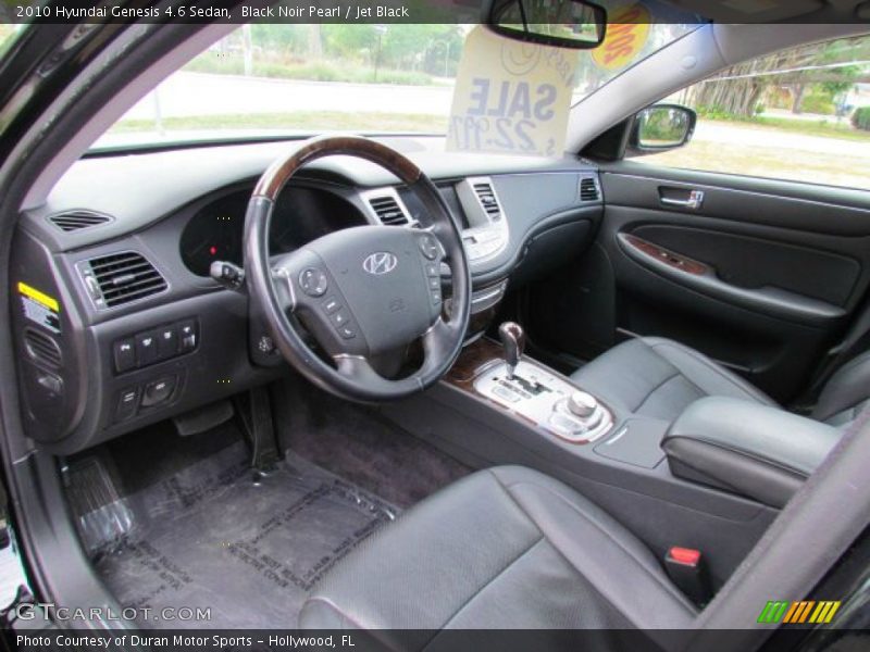 Black Noir Pearl / Jet Black 2010 Hyundai Genesis 4.6 Sedan