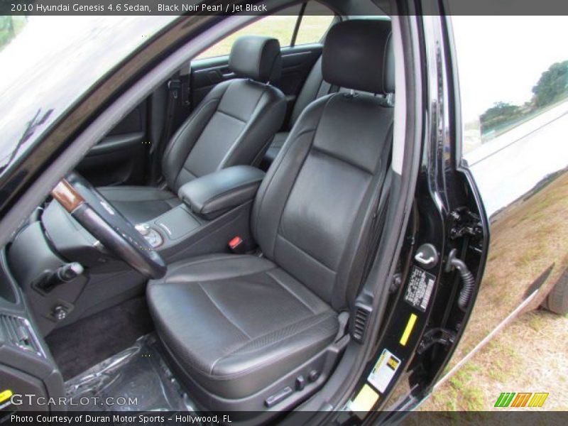 Black Noir Pearl / Jet Black 2010 Hyundai Genesis 4.6 Sedan
