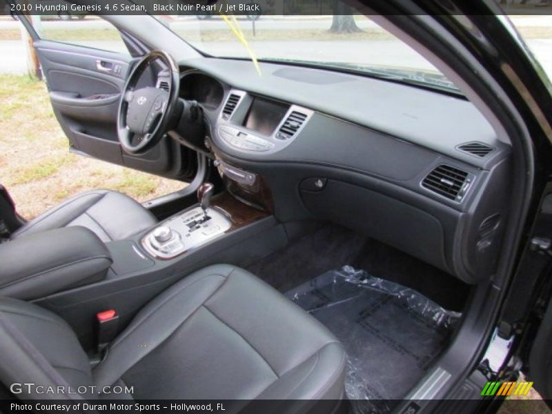 Black Noir Pearl / Jet Black 2010 Hyundai Genesis 4.6 Sedan
