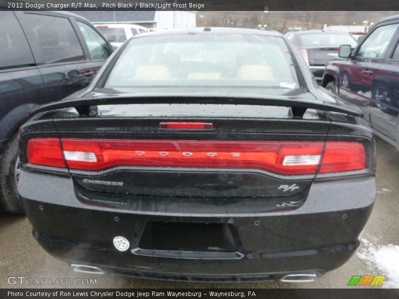 Pitch Black / Black/Light Frost Beige 2012 Dodge Charger R/T Max