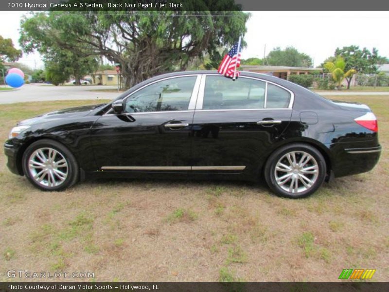 Black Noir Pearl / Jet Black 2010 Hyundai Genesis 4.6 Sedan