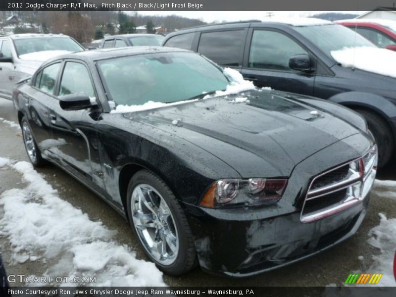 Pitch Black / Black/Light Frost Beige 2012 Dodge Charger R/T Max