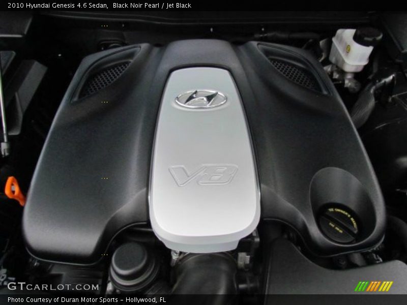 Black Noir Pearl / Jet Black 2010 Hyundai Genesis 4.6 Sedan