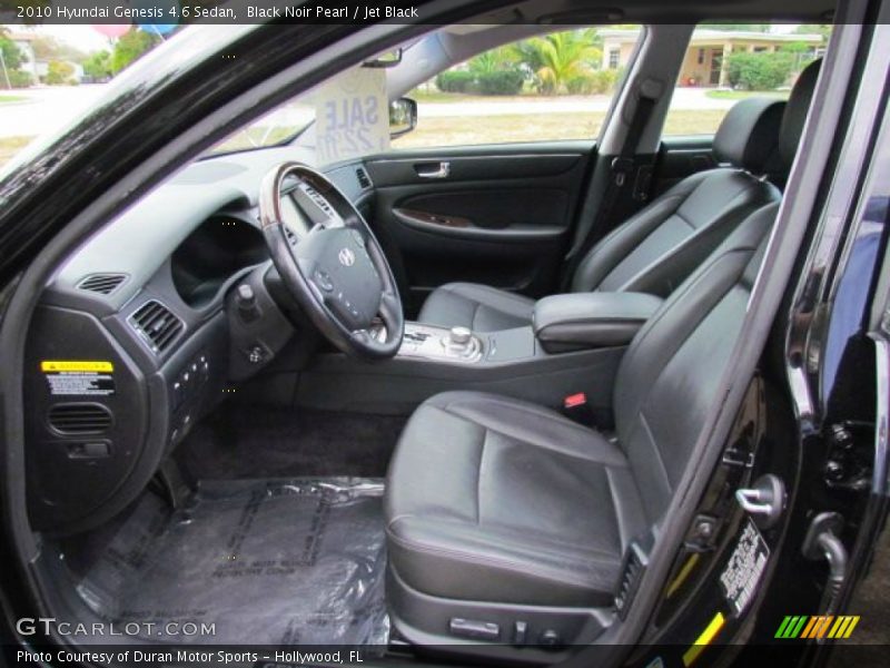 Black Noir Pearl / Jet Black 2010 Hyundai Genesis 4.6 Sedan