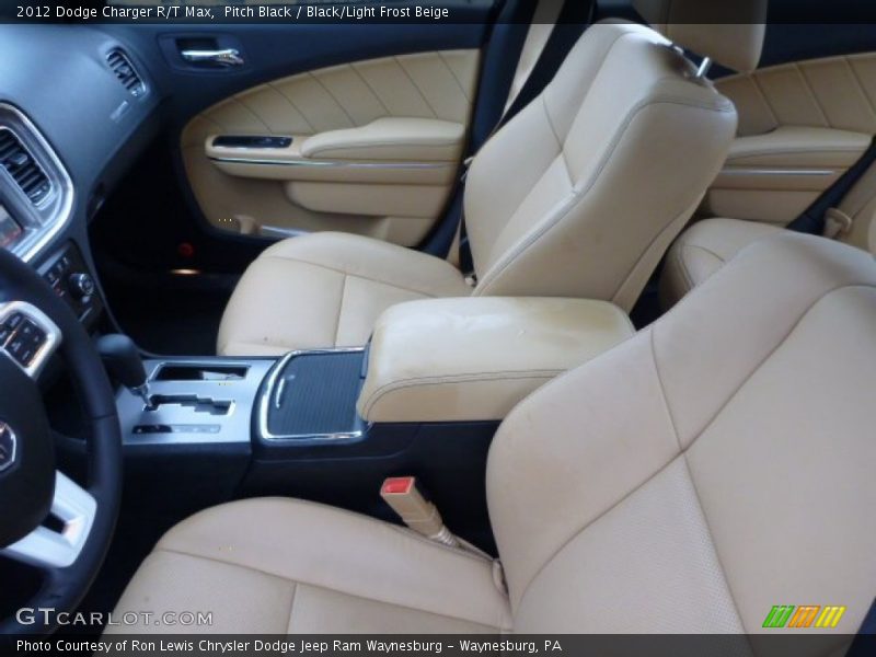 Pitch Black / Black/Light Frost Beige 2012 Dodge Charger R/T Max