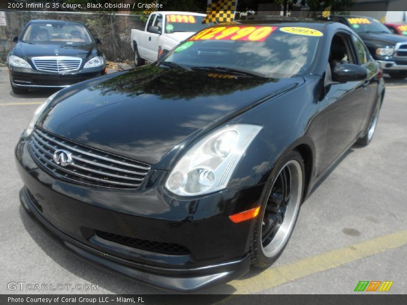 Black Obsidian / Graphite 2005 Infiniti G 35 Coupe