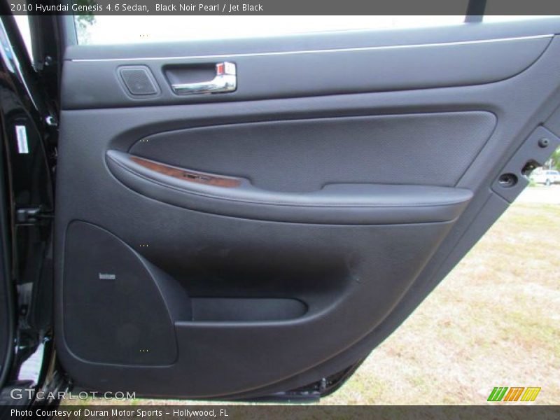 Black Noir Pearl / Jet Black 2010 Hyundai Genesis 4.6 Sedan