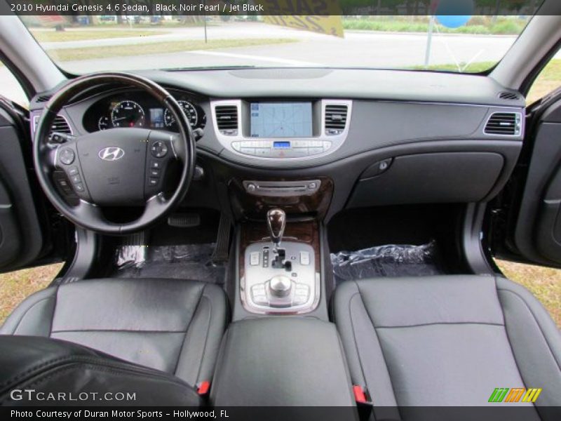 Black Noir Pearl / Jet Black 2010 Hyundai Genesis 4.6 Sedan